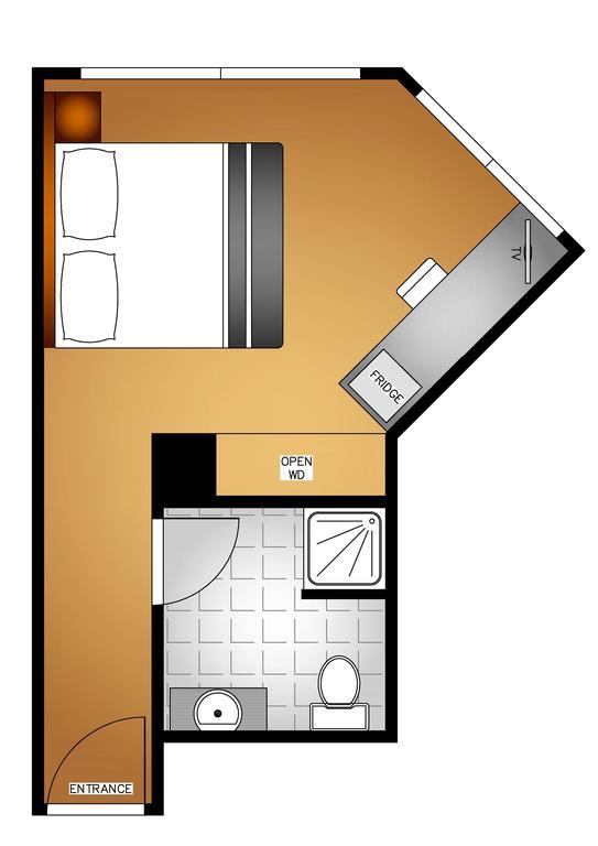 Zimmer mit Queensize-Bett