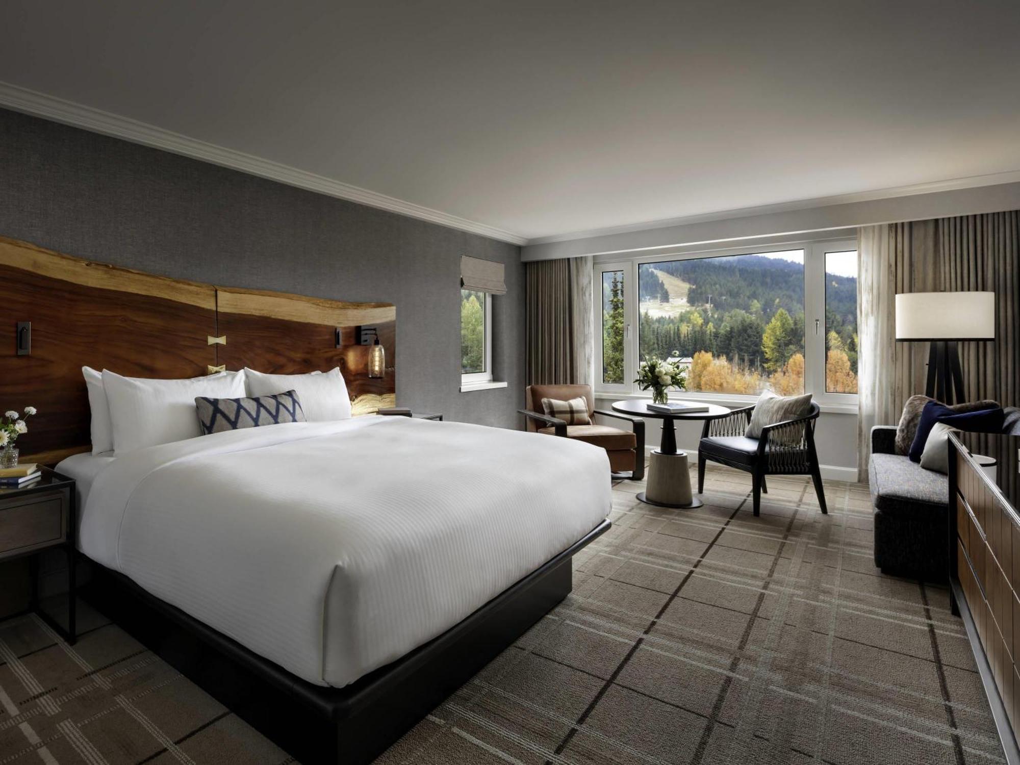 Chambre Lit King-Size Deluxe - Vue Côté Pistes